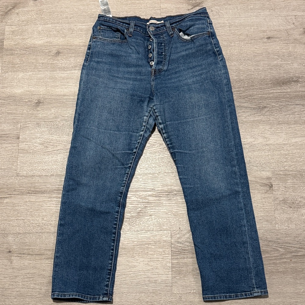 Signature by Levi Strauss Medium Blue Straight Leg Jeans